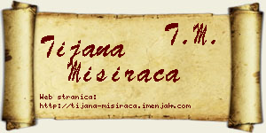 Tijana Misirača vizit kartica